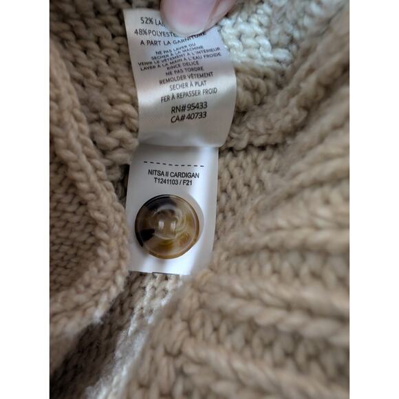 Toad &Co Women's Oversized Knit Cardigan Geometric Earthly Full Button S (675) - Picture 8 of 8